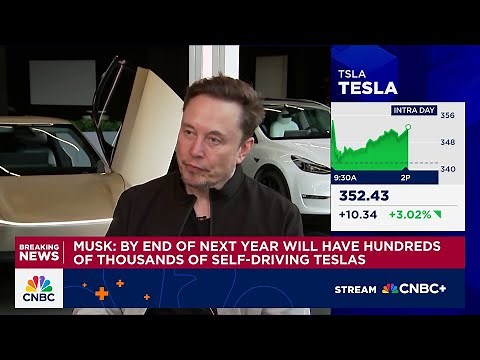 Elon Musk: We'll have hundreds of thousands of full self-driving Teslas by the end of next year