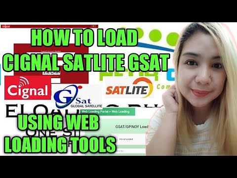 HOW TO LOAD CIGNAL SATLITE GSAT AND GPINOY USING WEB LOADING TOOL|MARIA FE NOLASCO #tpc #tutorials