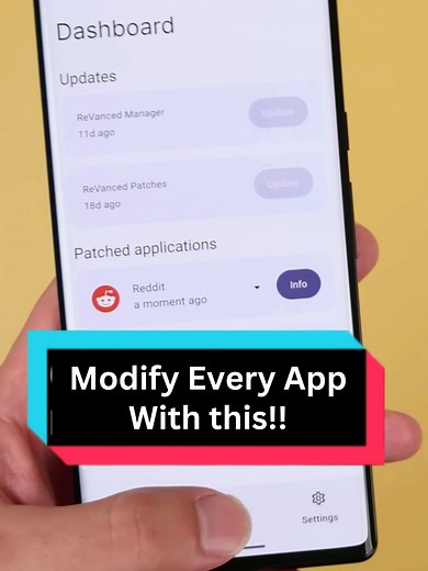 This App Let's You Mod Any App! #fyp #instagram #tipsandtricks #androidtips #androidapps #secretapps #phonehacks #android #smartphonehacks #smartphone #technology #tech #illegalapps #bannedapps