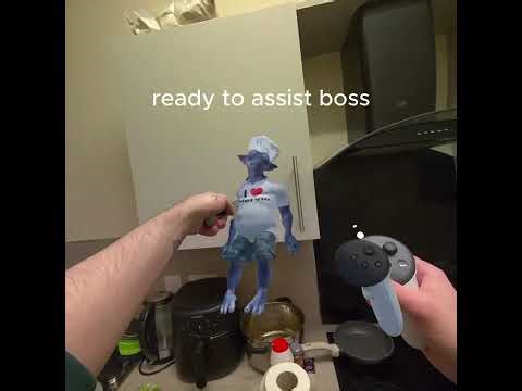POV: Cooking chicken with an alien chef in VR