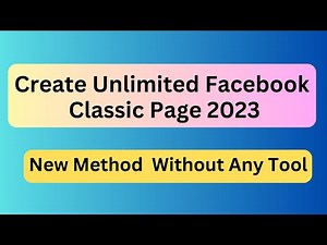 How To Create Classic Facebook Page In 2023