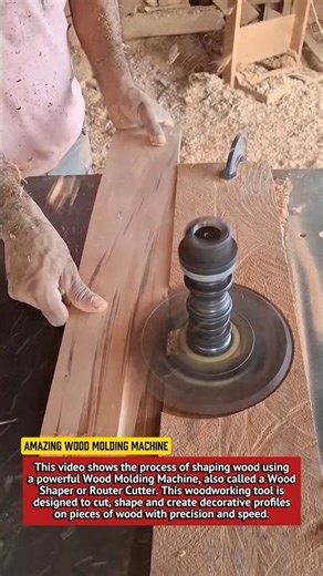 Amazing Wood Molding Machine | Wood Router Shaper Cutter in Action