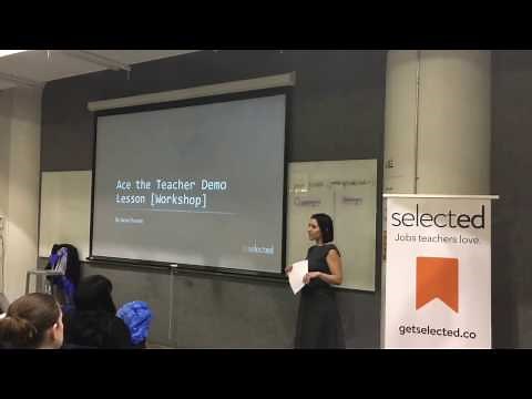 Ace the Teacher Demo Lesson: Teacher Interview | Selected