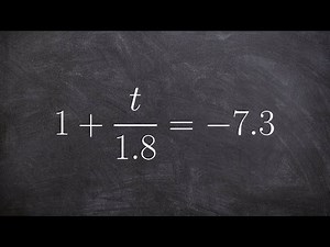Solve a two step equation with decimals