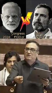 🚨Congress down to ₹133 Cr… BJP Crosses ₹10,000 Cr.😱