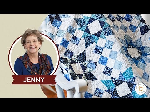 Make a "Winter Star" Quilt with Jenny Doan of Missouri Star (Video Tutorial)