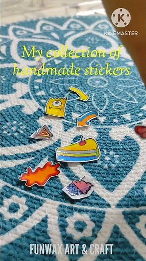 How to Make Your Own Stickers at home | Easy HOME MADE STICKER | DIY Paper Kawaii Stickers tutorial