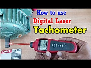 How to use Digital Laser Tachometer to measure induction motor rpm | Urdu/Hindi | UNI-T 372