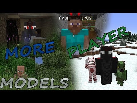 Измени свою модель | Обзор мода More Player Models | Minecraft 1.12.2