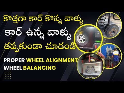 Car Wheel Alignment & Balancing Process Explained | Car Maintenance Tips | Words On Wheels Telugu