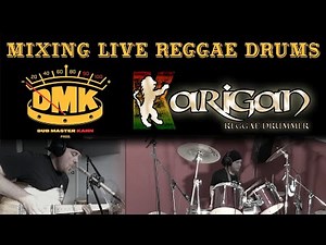 How To MIX LIVE REGGAE DRUMS Tutorial - DM Kahn Meets Karigan Reggae Drummer