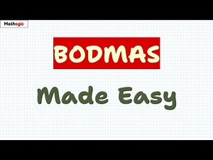 BODMAS Rule for Beginners | Order of Operations Made Super Easy