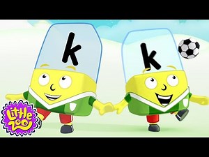 ⚽ Kickabout with Alphablock K ⚽ | Learn to Spell and Read | ABCDE | ‪@officialalphablocks‬