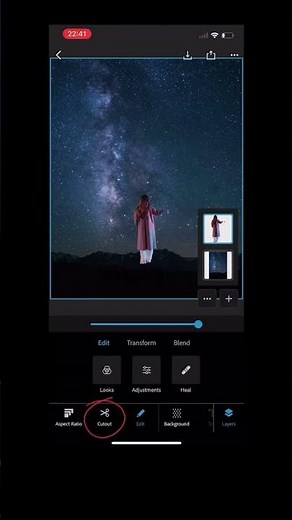 How to quickly replace the sky and add stars to your photos using Photoshop Express #editing