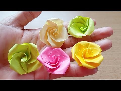 Origami Easy - Origami Rose From post-it note