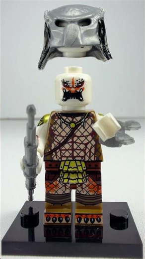 Tribal Predator minifigure build 🪶 Ancient warrior reborn! #fypyoutube