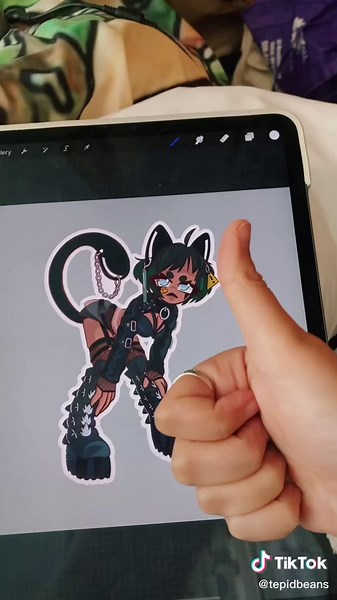 How to EASILY outline your art in procreate! #art #tutorial #stickermaking