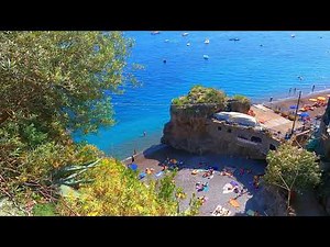 POSITANO Fornillo beach (Italy, walking tour in 4k)