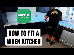 How To Fit a WREN Kitchen | how to Install NEW Worktops | How to Install a corner post | base units