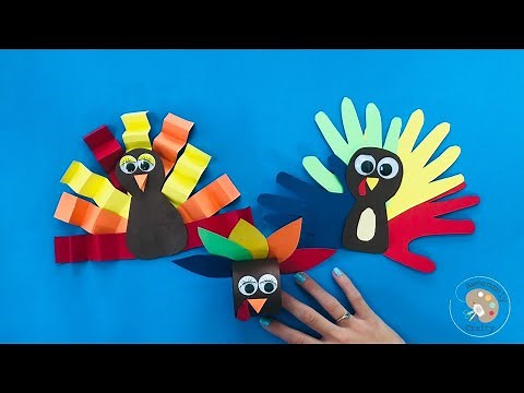 3 Turkey Craft Ideas for Thanksgiving | Easy Thanksgiving Crafts | Easy Kids Crafts | Turkey Crafts