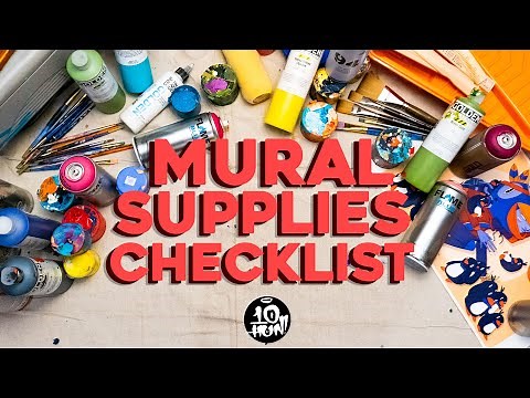 My MURAL SUPPLIES Checklist!
