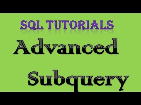 SQL Tutorial 12 Advanced Subqueries returning multiple columns