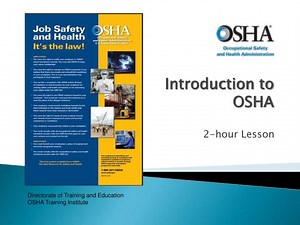 Introduction to OSHA - SlideServe