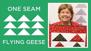 One Seam Flying Geese Quilt