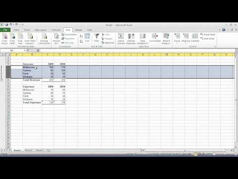 Excel Tips - Tip#24: Group and outline data