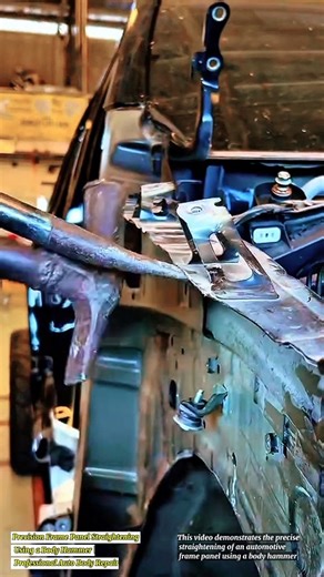 Precision Frame Panel Straightening Using a Body Hammer | Professional Auto Body Repair