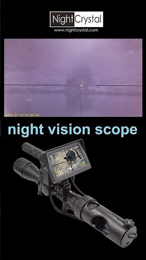 One Shot, One Hog: Night Hunting with NightCrystal Megaorei M2A DIY Night Vision Scope #huntinglife