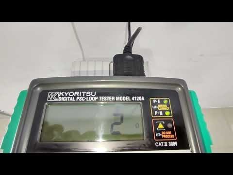 The loop & PSC testing by Kyoritsu loop tester.