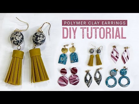 DIY Polymer Clay Earrings | Beginner's Guide | Clay Earrings Tutorial