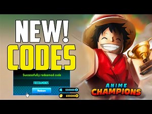 *NEW* ALL UPDATE CODES FOR ANIME CHAMPIONS SIMULATOR! ROBLOX ANIME CHAMPIONS SIMULATOR CODES