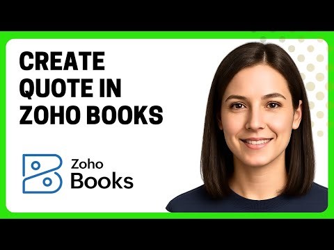 How to Create a Quote in Zoho Books