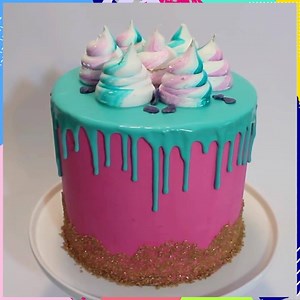 598K views · 900 shares | How to Make a Color Drip Cake By: Renee Conner Cake Design | MetDaan Cakes | Facebook