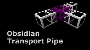 Obsidian Transport Pipe - Buildcraft In Less Than 90 Seconds
