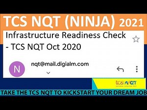 Infrastructure Readiness Check - TCS NQT Oct 2020