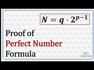 Proof of Perfect Number Formula