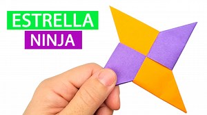 Cómo hacer una estrella ninja Shuriken fácil - Manualidades Play