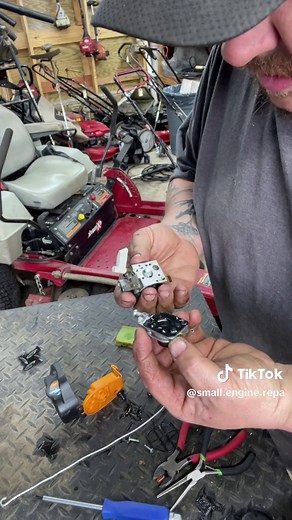 small engine repair shop on TikTok