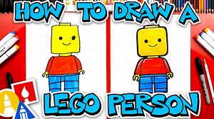 How To Draw A Lego Person - Art For Kids Hub -