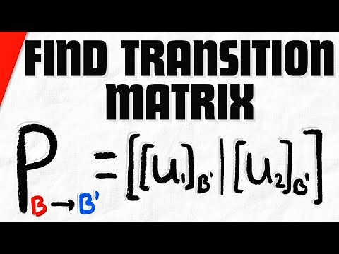 How to Find Transition Matrix Between Bases | Linear Algebra Exercises