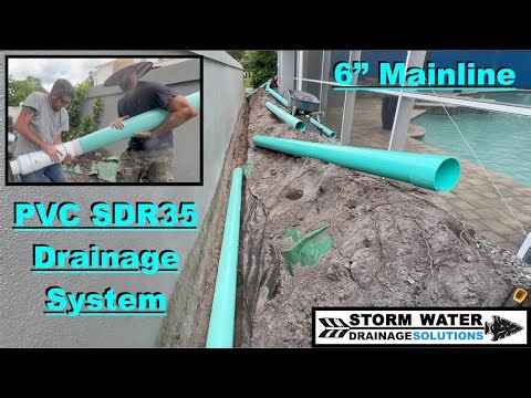 How To Install A PVC Drainage System - 6" SDR35 Mainline