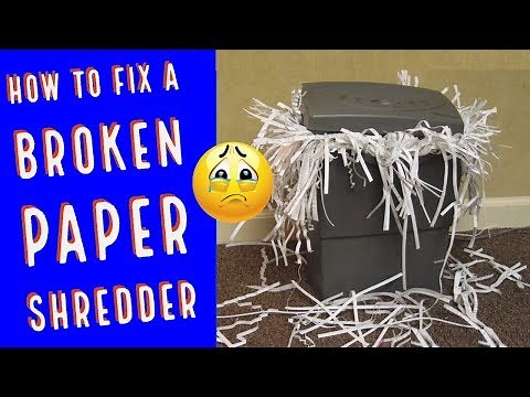 How to Fix a Broken Paper Shredder Fast and Easy Teardown and Repair