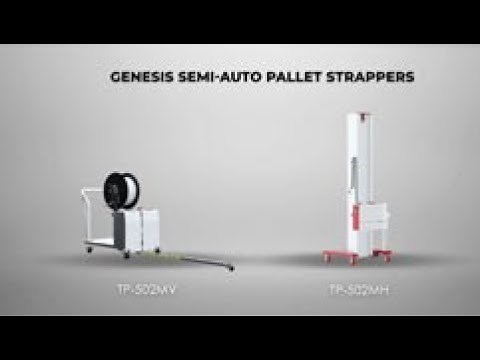 TP-502MV / TP-502MH Semi-Auto Pallet Strapping Machines - TRANSPAK