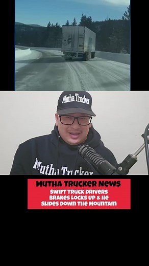 Terrifying Moment: Swift Truck Driver Slides Down Mountain