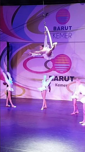 Aerial Gymnastics: Stunning Circus Hoop Performance