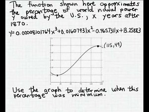 Using local extrema in an application