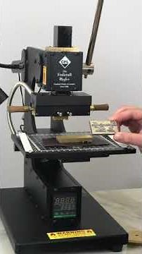 Hot Foil Stamping Machine - Easy to change Die Holder with Foilcraft Mayfair Hot Foil Machine